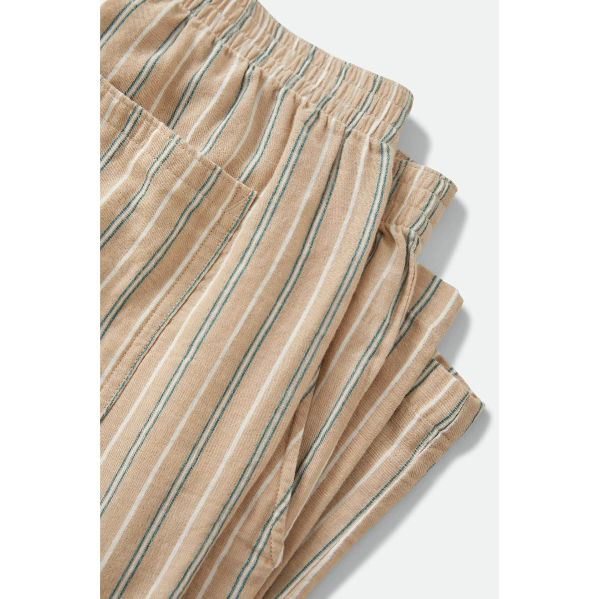 Lounge Pant W Streifen, Hose, Beige, Baumwolle, Gummizug, Streifen, Beige, Hosen, Elastischer Bund, Baumwolle