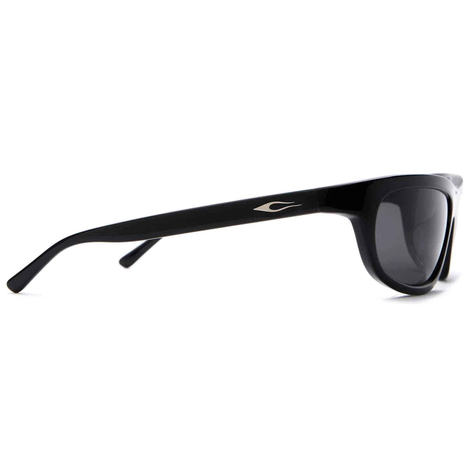 Sonnenbrille, schwarzer Rahmen, dunkle Gläser, Kunststoffrahmen, Vollrand
