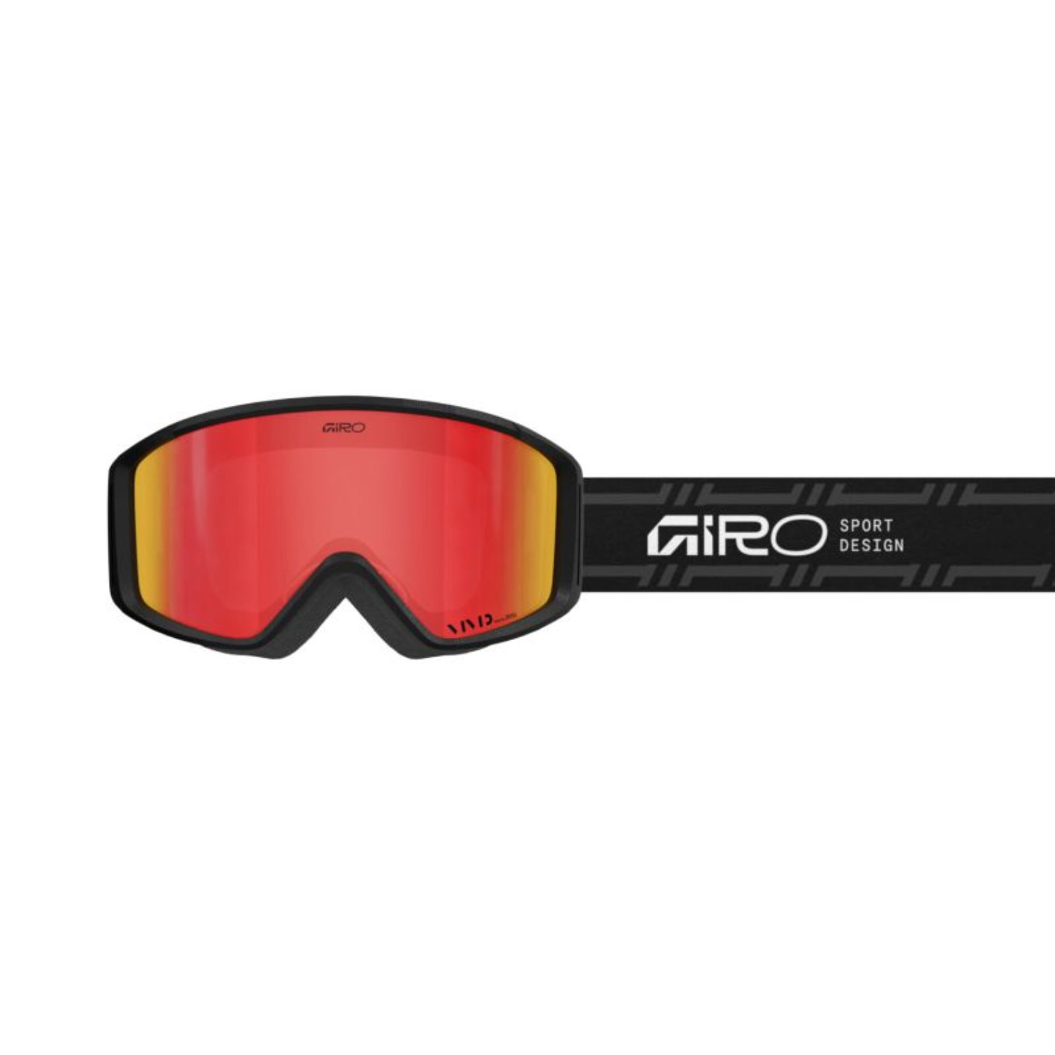 Goggles, Skibrille, Rote/orange Linse, Tragesystem, Giro sichtbar