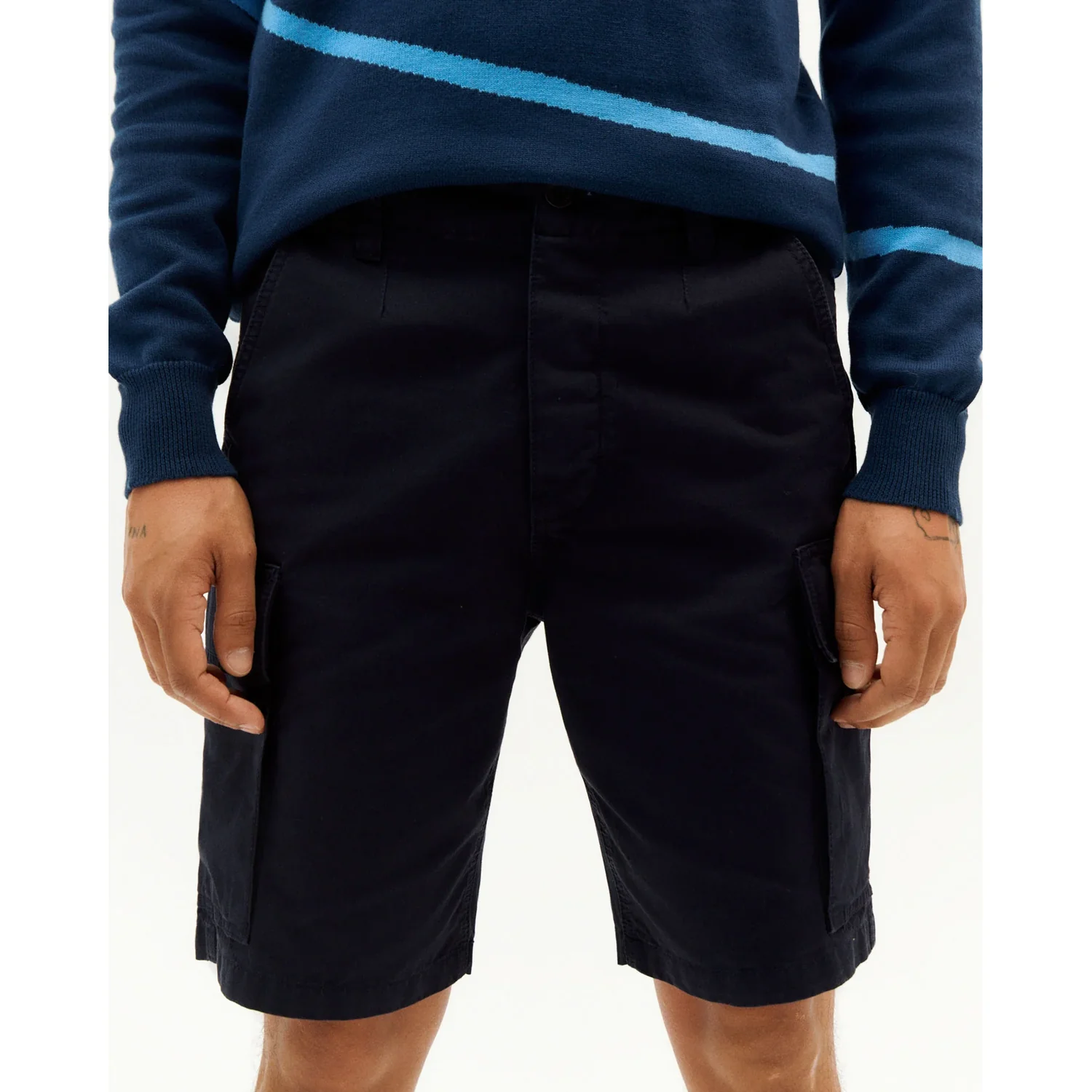 Diego Cargo Shorts Cargo-Shorts, Bermudashorts, Schwarz, Seitentaschen