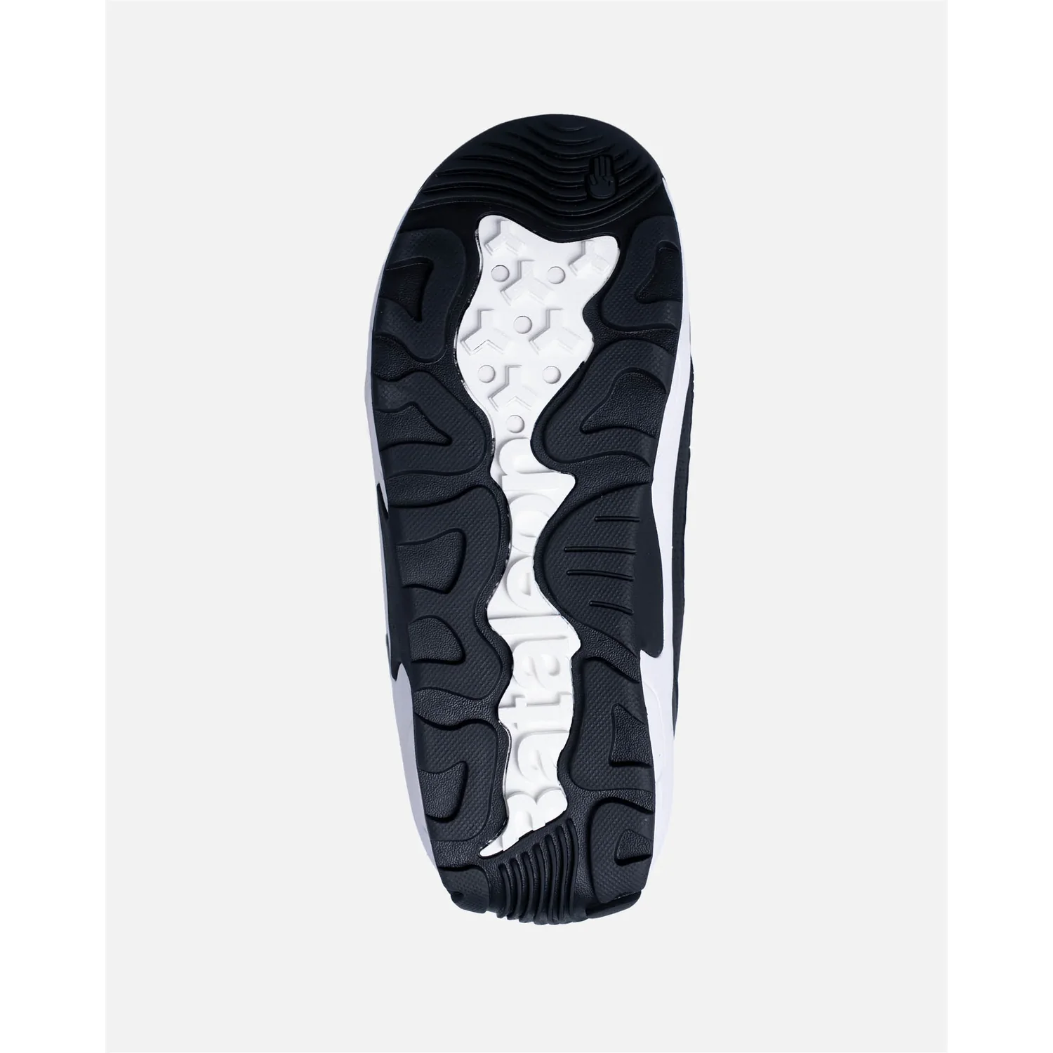 Men's Rave Schuhsohle, schwarz-weiß, Gummisohle, Profilsohle, rutschhemmend