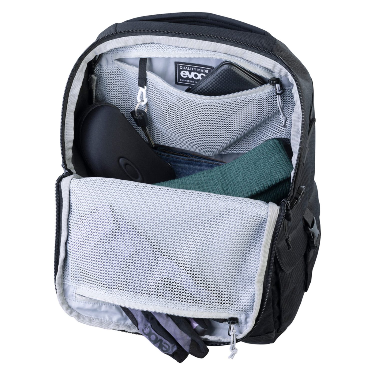 Rucksack, Rucksack-Organiser, Mesh-Fach, Laufwerk?, Laptopfach