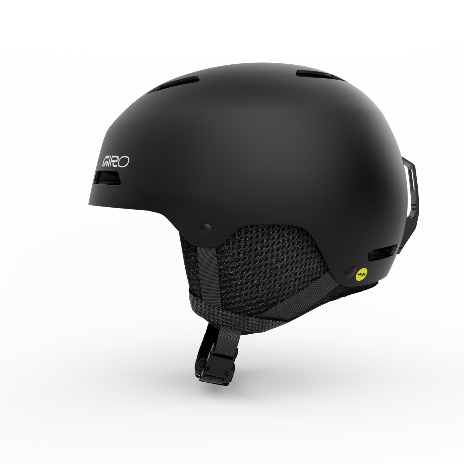 Casque de skate, noir, rembourrage en maille tubulaire, jugulaire, fermeture