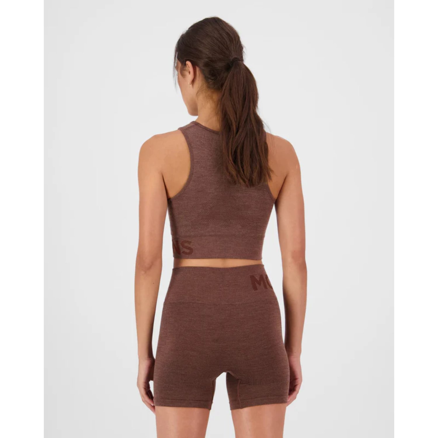 Solace Merino Seamless Tank Top, soutien-gorge, short, ensemble d'intérieur, tricot côtelé