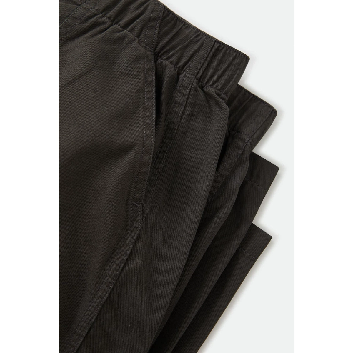 Utility Everyday Barrel Pant W Hose, Schwarz, Elastischer Bund, Nähte, Stoff, Hose, Schwarz, Elastischer Bund, Kostümstoff, Glatte Oberfläche