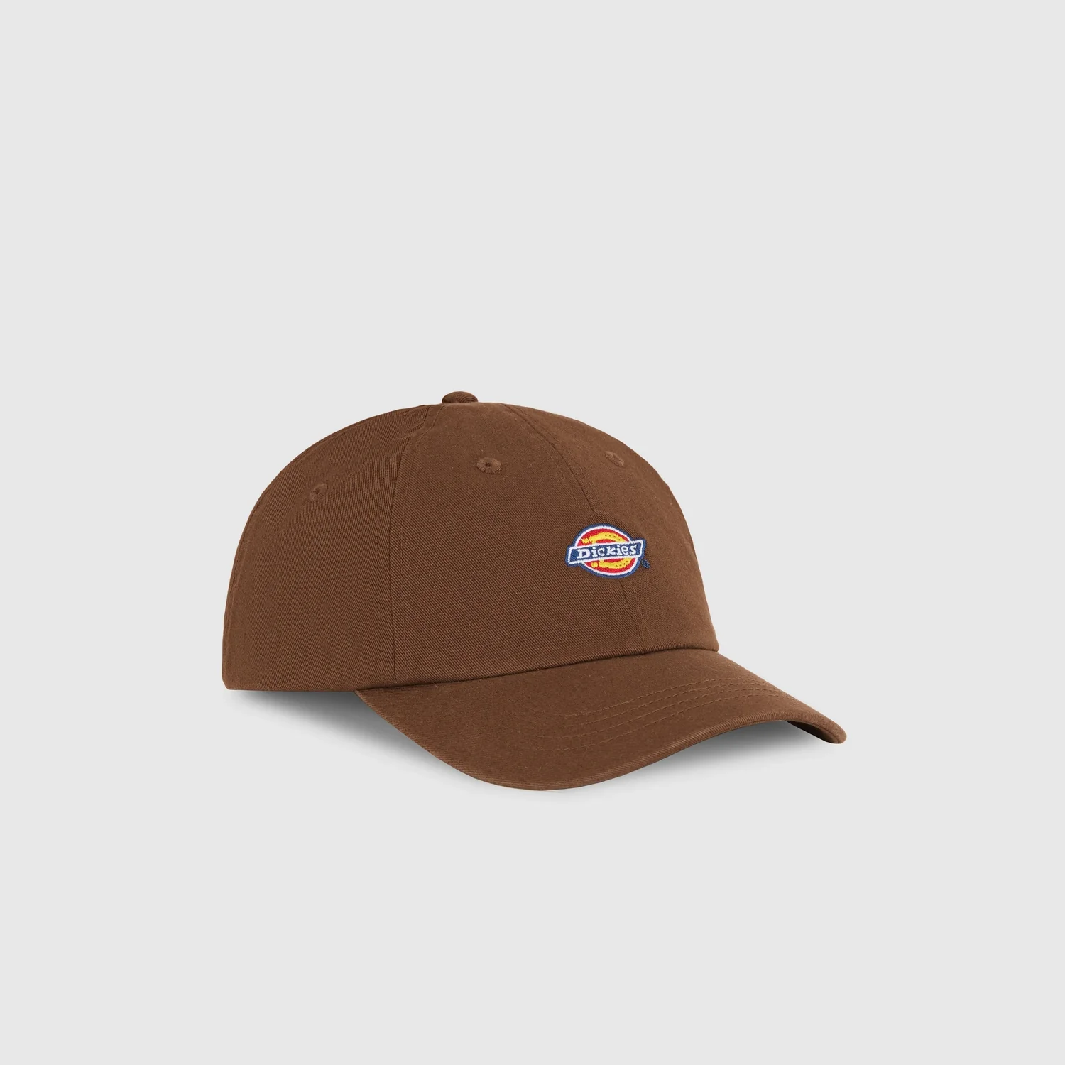Hardwick Basecap, Braun, Gebogener Schirm, Stoff, Logo-Aufnäher