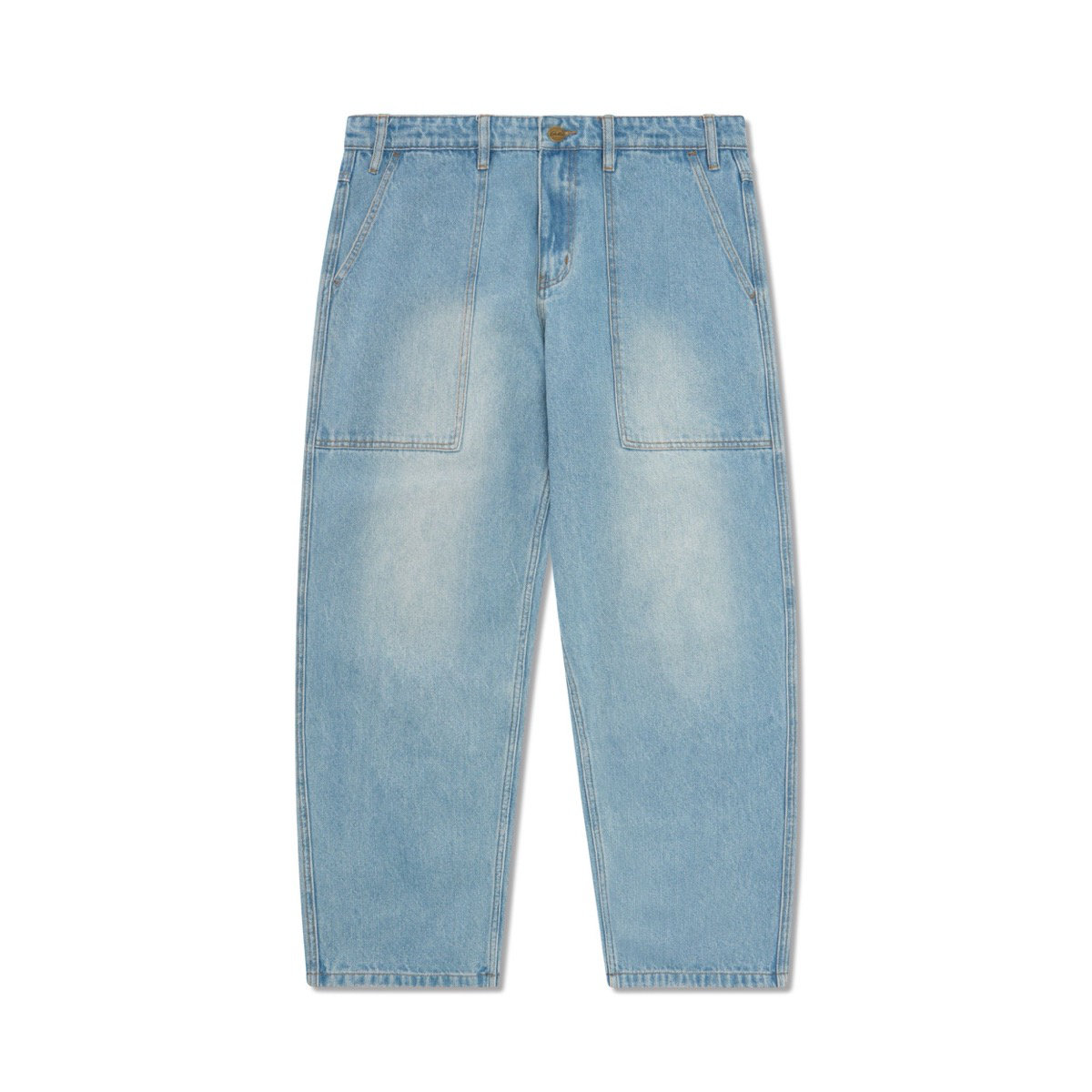 Patch Pocket Denim Jeans Butter Patch Pocket Denim Jeans Faded Blue