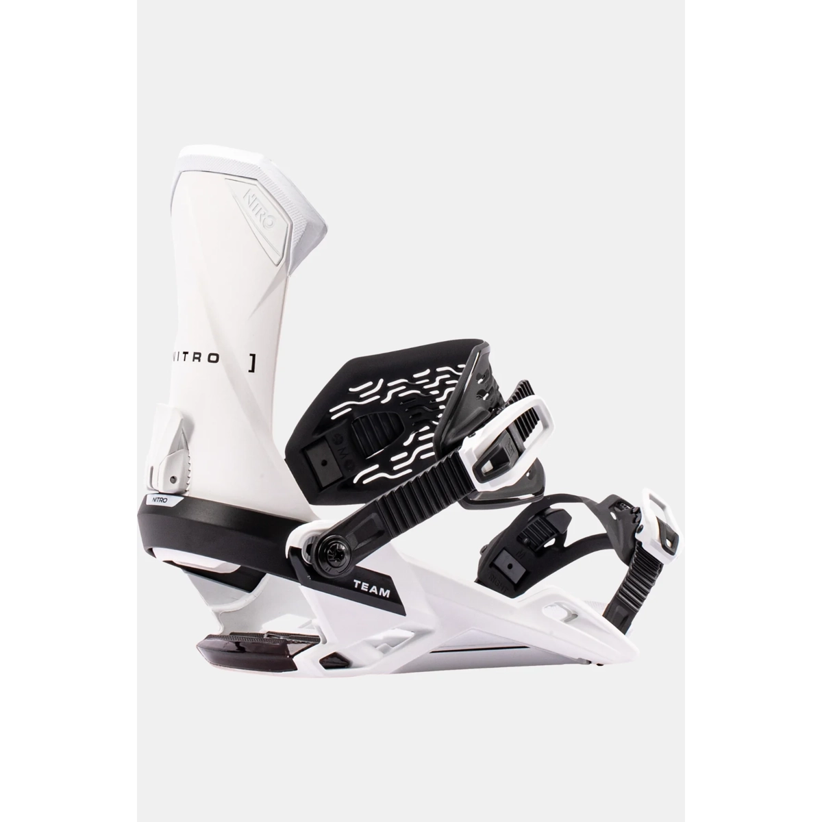 Team Schuhband, Schnallen, Snowboardbindung, Weiß, NITRO Team, Snowboard Bindings, White Bindings, Disk Strap, Heel Cup, Adjustable