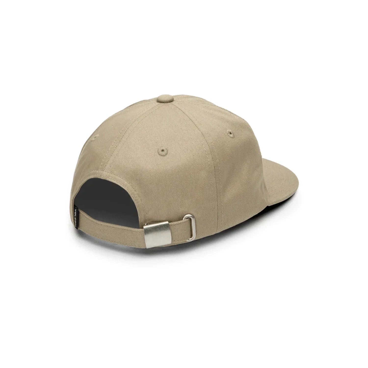 Full Stone Dad Hat Basecap, Beige, Verstellbarer Riemen, Gebogener Schirm, Baumwollstoff