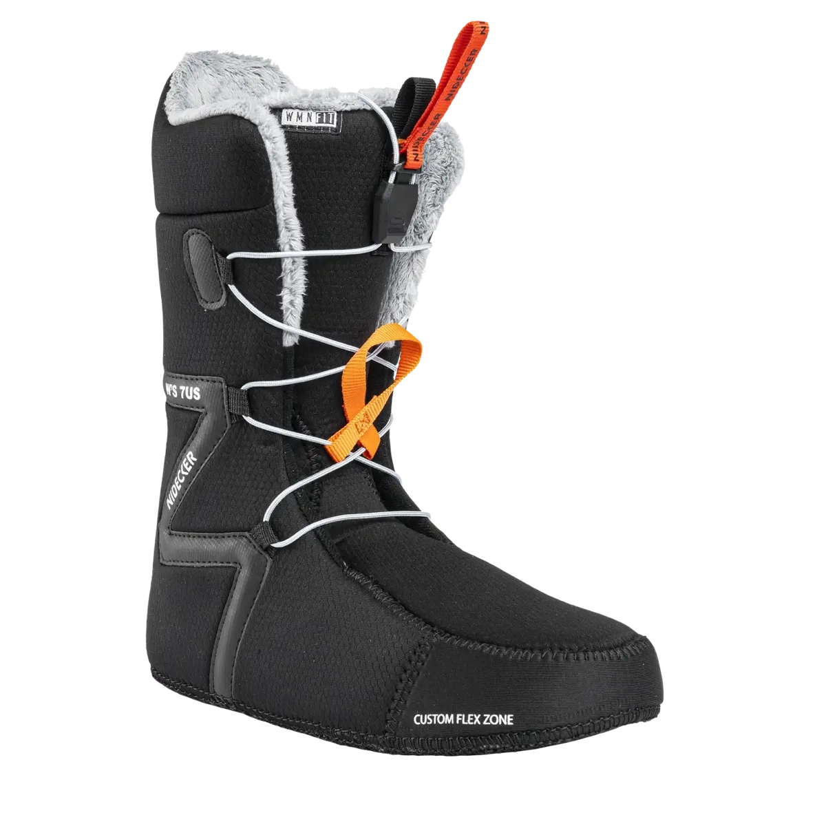 Cascade Women Schuh, Snowboardstiefel, Warm gefüttert, Schnürsystem, Gummisohle, Snowboard-Stiefel, Schwarzer Stiefel, Fleecefuttert, Schnürsystem, Custom Flex Zone
