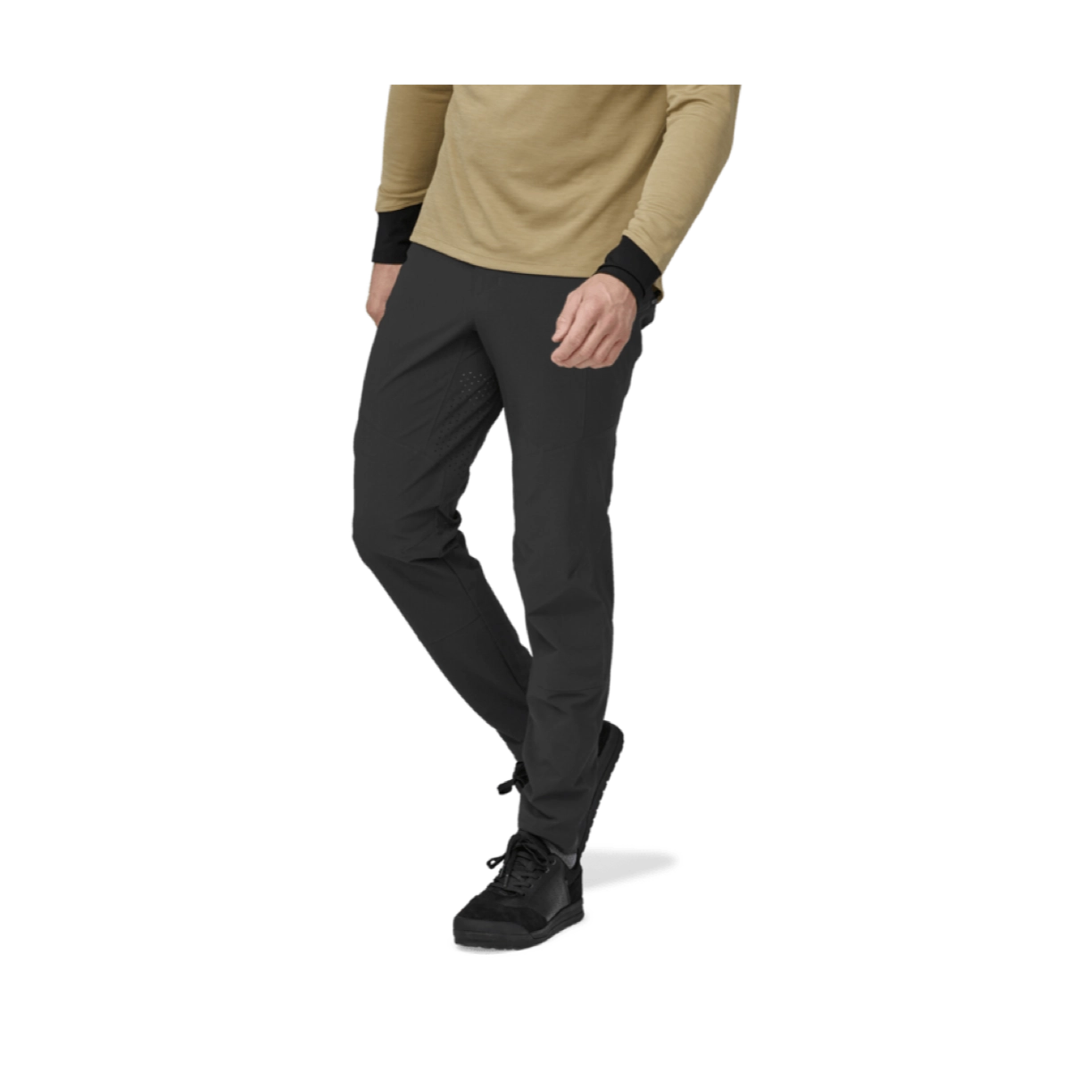 Pantalon, pantalon sans fermeture, noir, course à pied, pantalon d'escalade