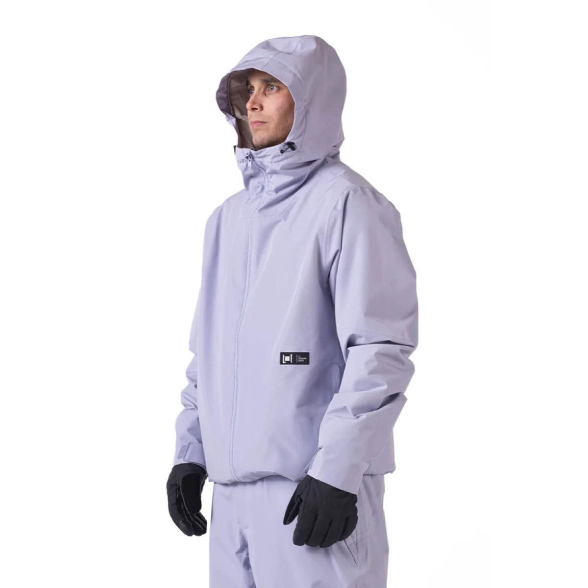 Chroma Jacket Jacke, Hose, Regenjacke, Windbreaker, Gummihandschuhe, Regenjacke, Hardshell, Hoodie, Lichtgrau, Regenbekleidung