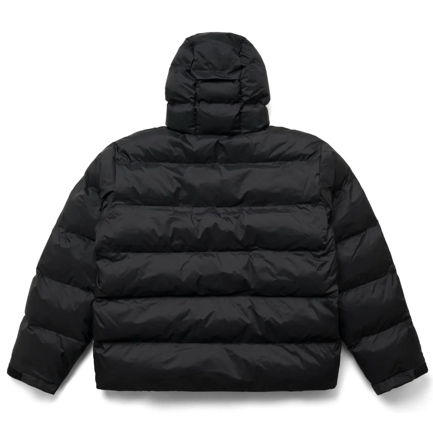Daunenjacke, Schwarz, Kapuze, Steppjacke, Quersteppung