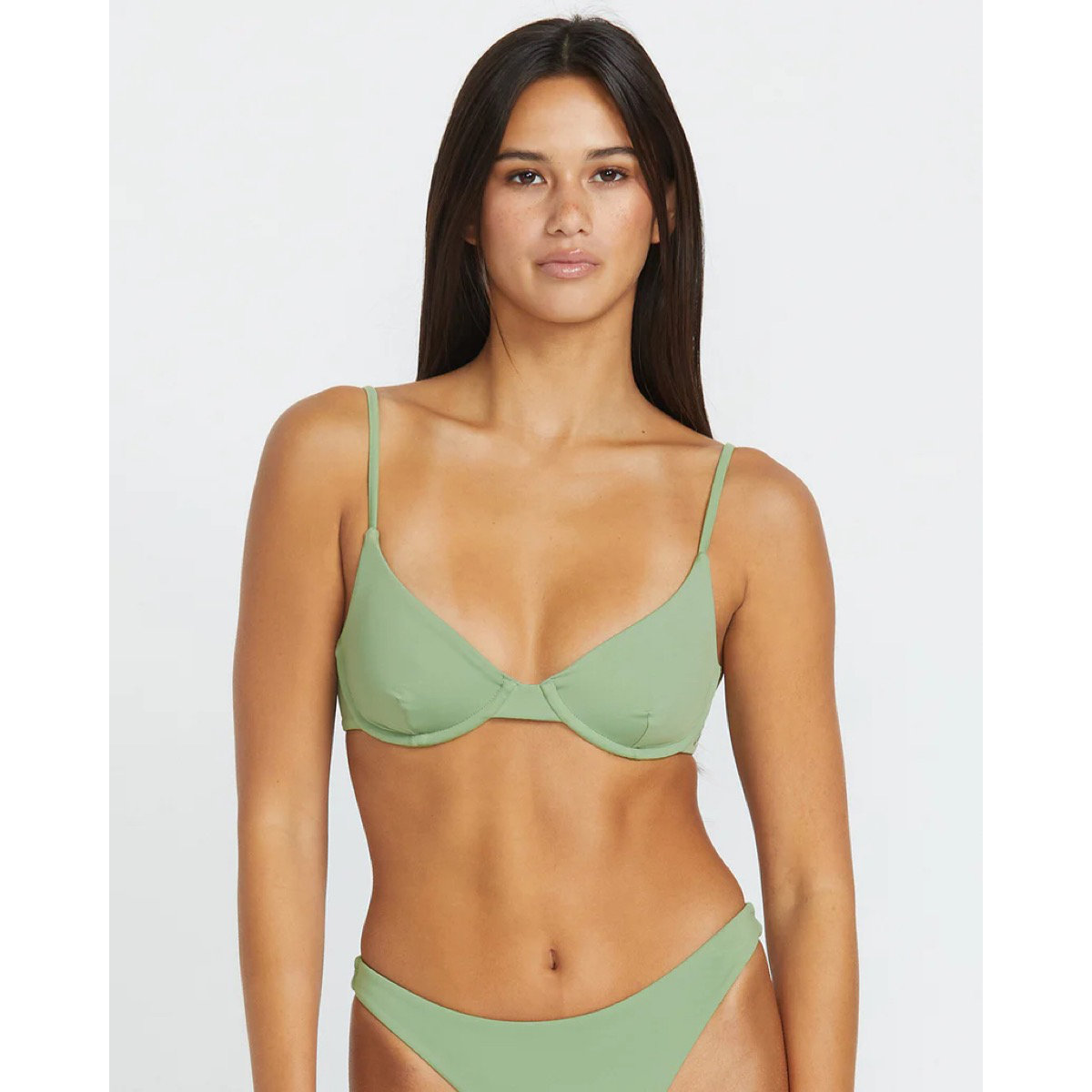 Simply Seamless Demi Uwire Volcom Simply Seamless Demi Uwire Grass Green