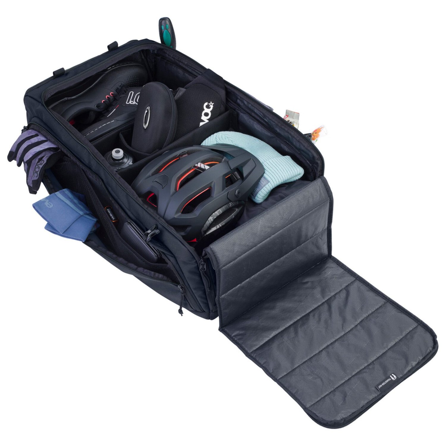 Rucksack, Fahrradhelm, Tasche Innenraum, Schuhe, Kleidung