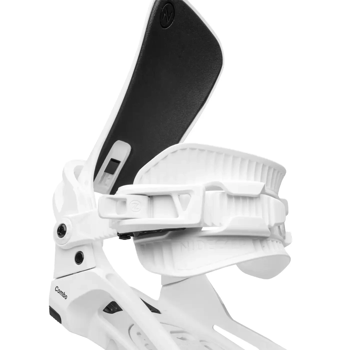 Fixations, talon, snowboard, ski, bout ouvert ? incertain, fixation de snowboard, fixation « step-in », blanche, sangle de cheville, coque de base