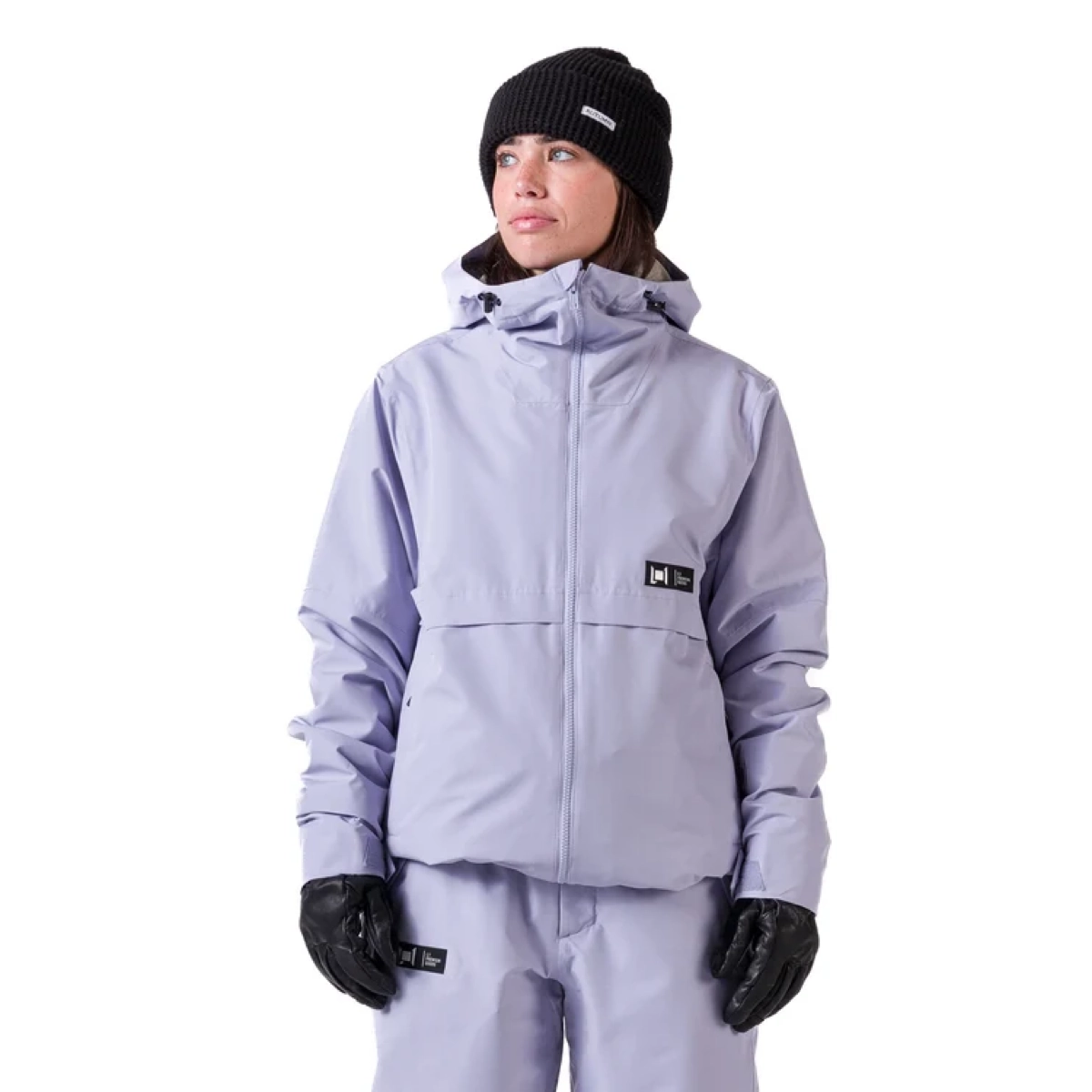 jacke, skiwear, lilac, hooded, gloves, Winterjacke, Lilafarbene, Kapuze, Puffer, Handschuhe