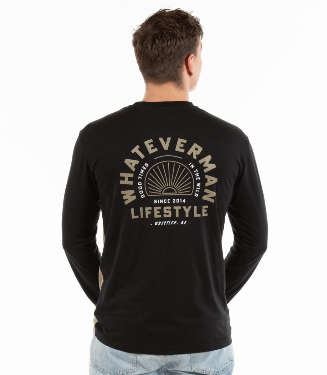 Langarm, Ärmel, T-shirt, Mann, Person