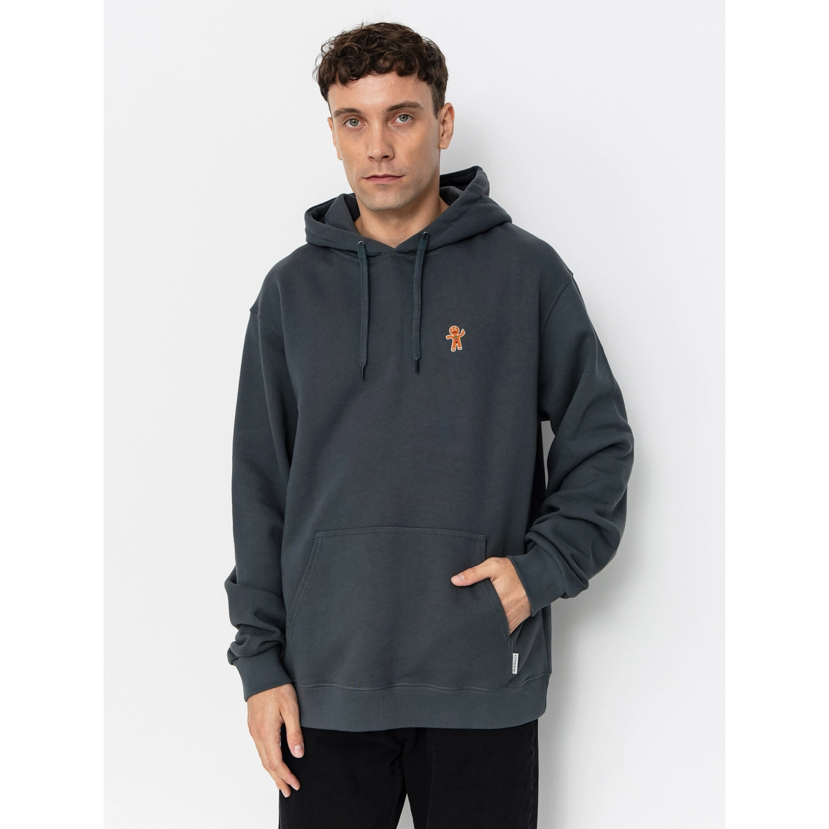 Cookieman Hoodie Sweat à capuche, pull, pull à capuche, poche avant, motifs discrets