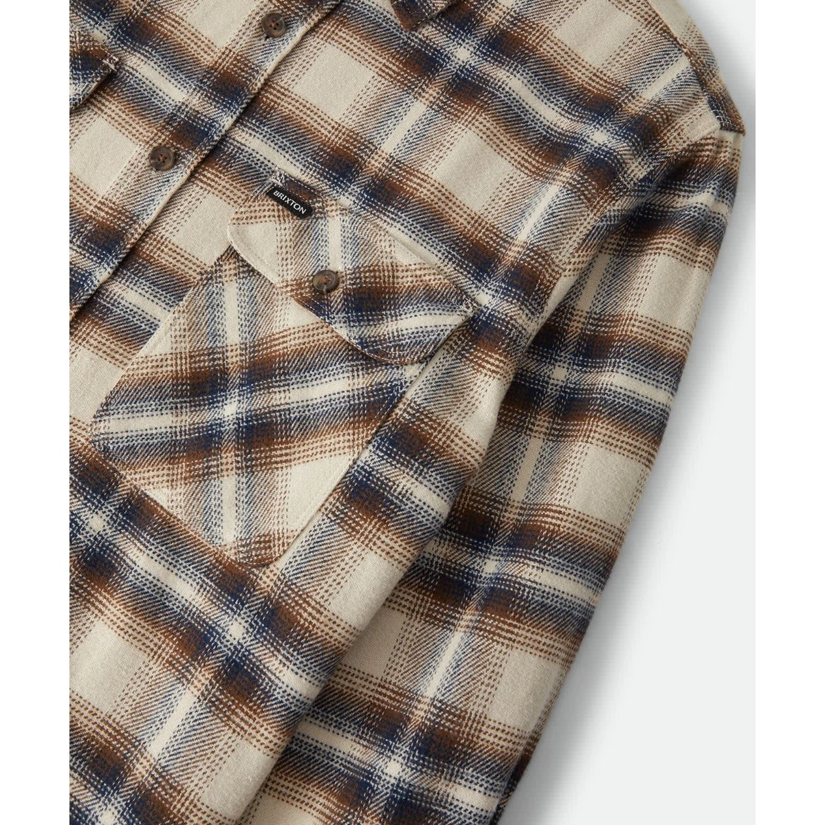 Flannel, motif à carreaux, chemises, manches longues, poche poitrine