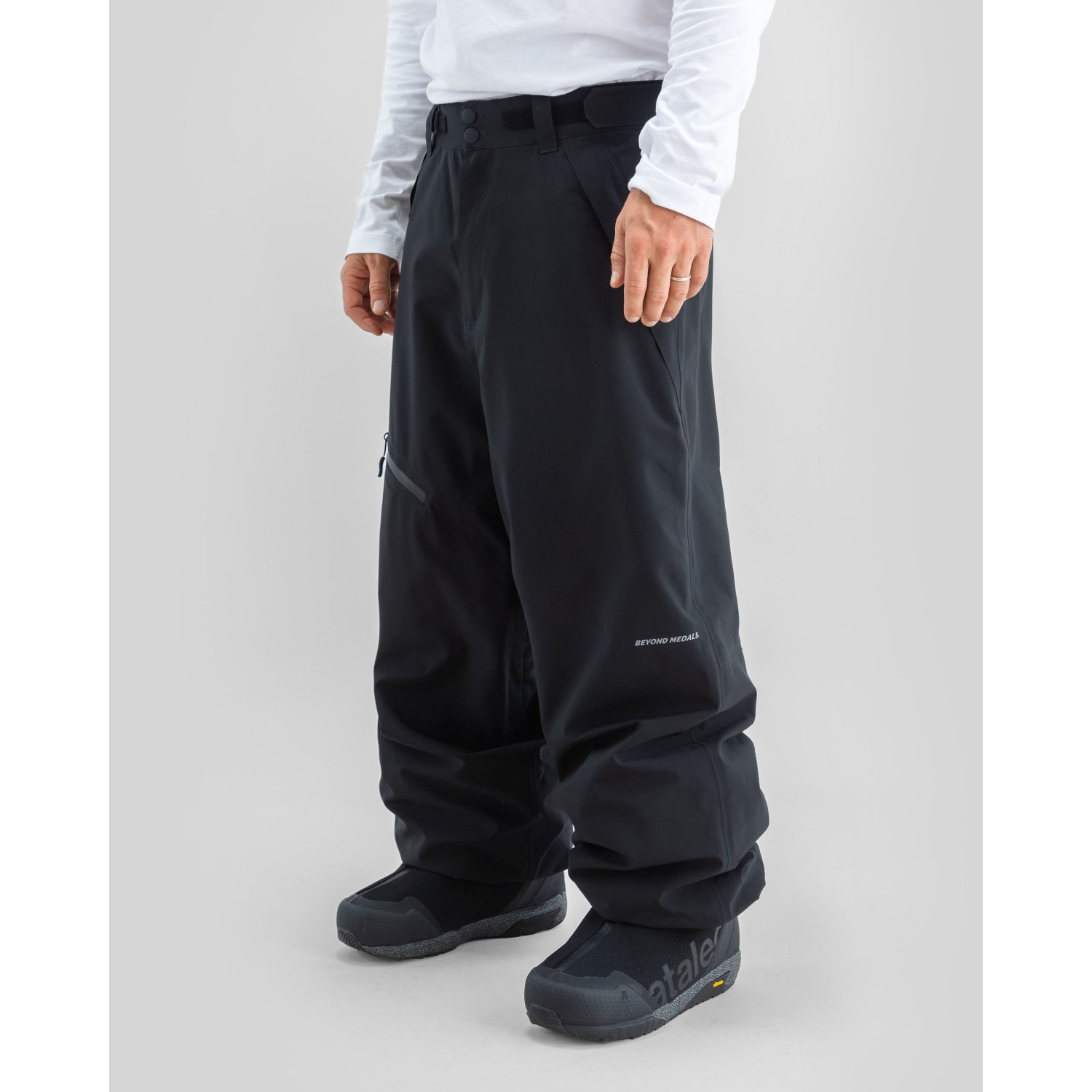 hosen, skihose, wasserdicht, schwarz, tasc geleert