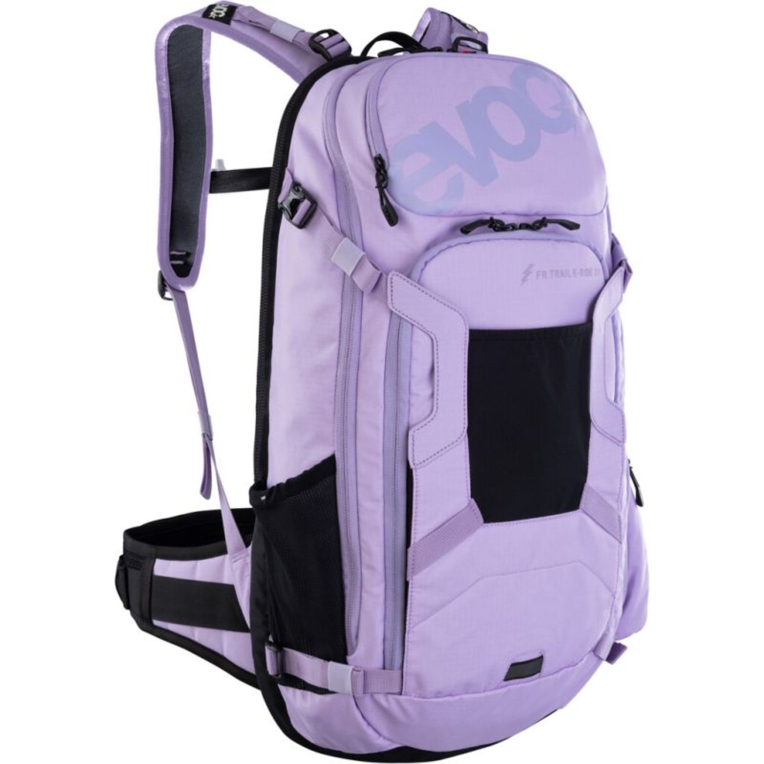 Sac à dos, compartiment pour ordinateur portable, poches latérales, violet, bretelles réglables