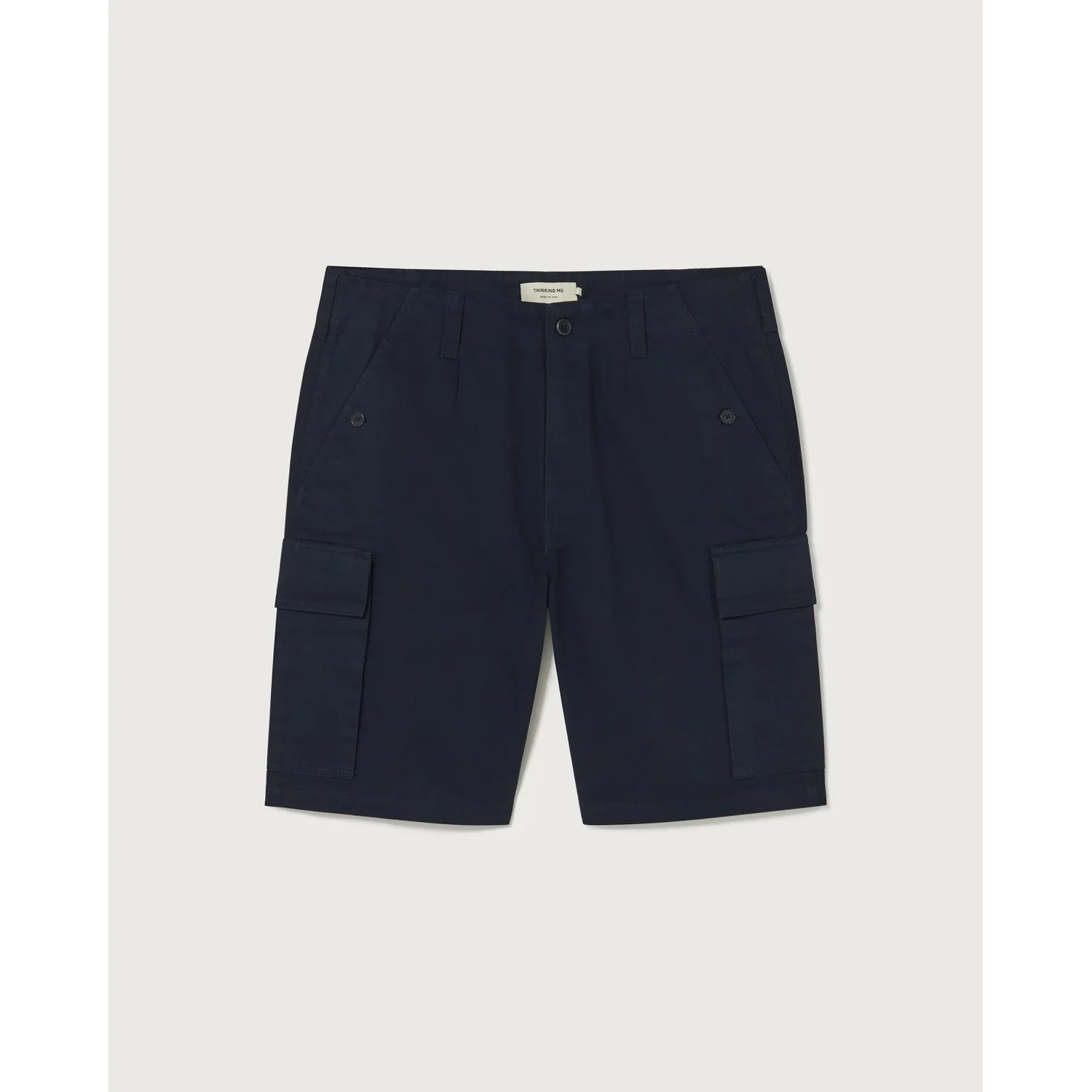 Diego Cargo Shorts Cargo-Shorts, Dunkelblau, Seitentaschen, Knielang, Unifarben