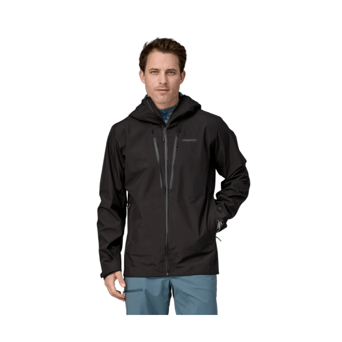 jacke, windbreaker, herren, feste kapuze, reissverschluss
