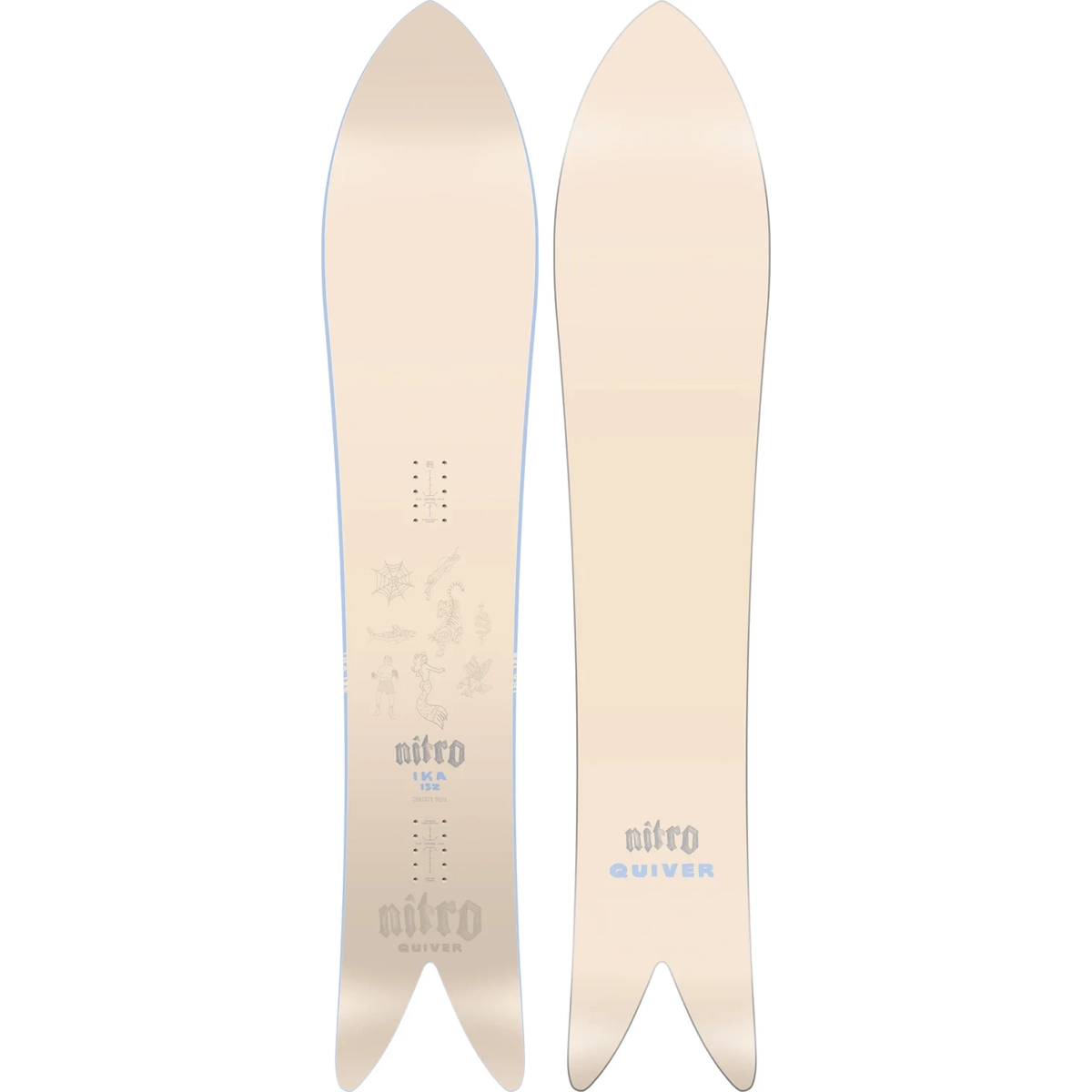 snowboard, planche, cambre, couleur crème, graphisme, snowboard, beige, double spatule, graphisme, Quiver