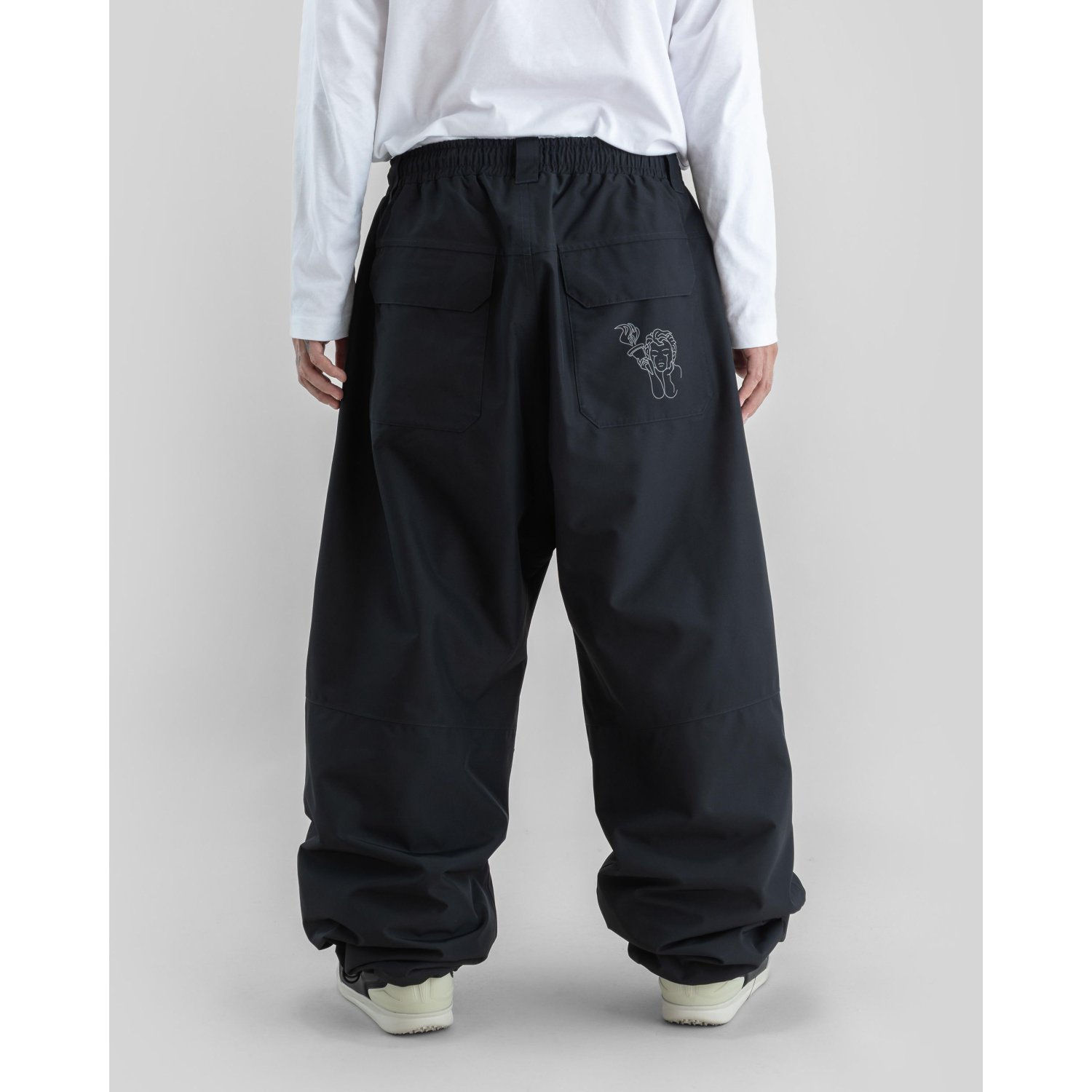 Hose, Herren, Jogging, Schwarz, Cargo