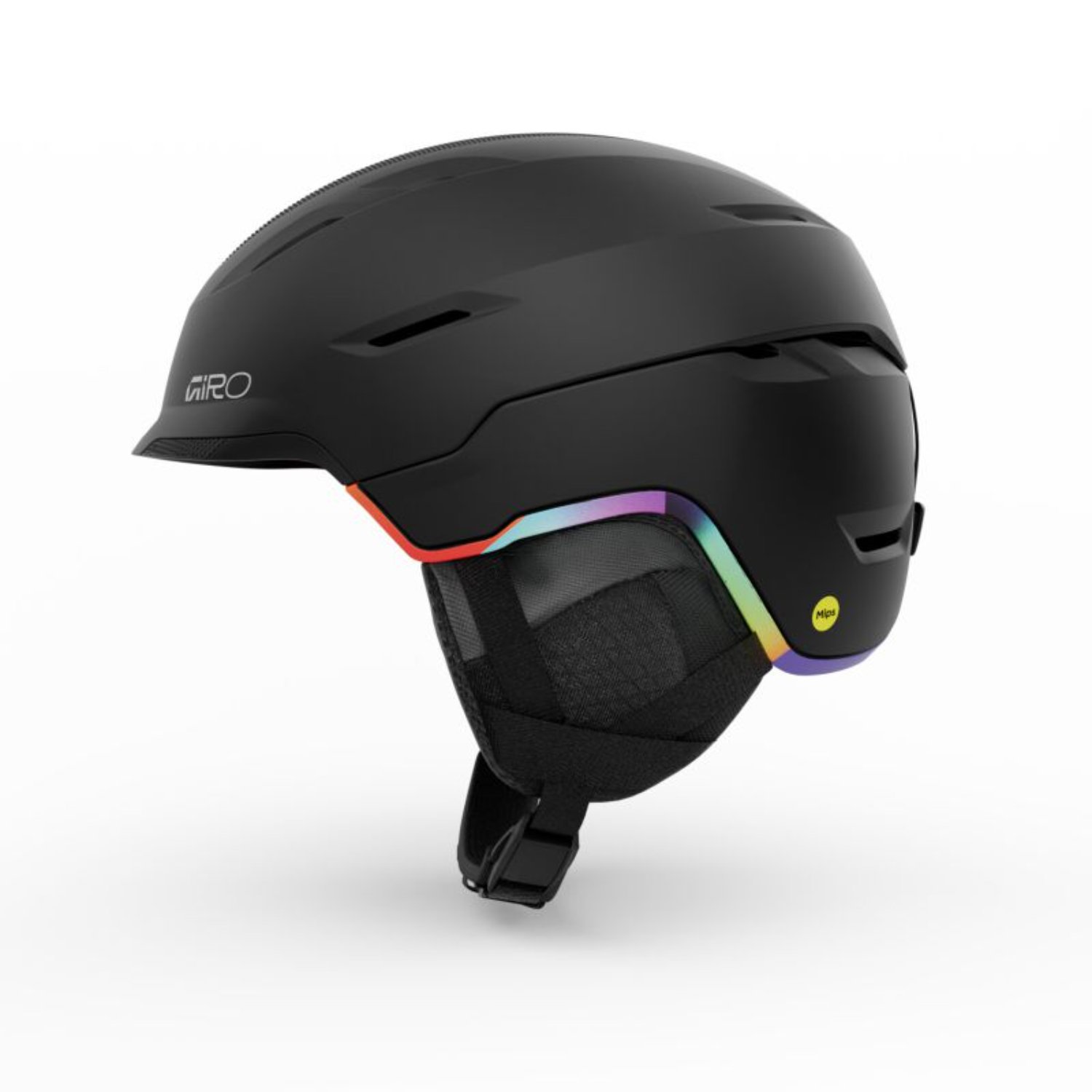 Skihut, Helm, Schwarz, Rainbow-Verkleidung, Kinnriemen