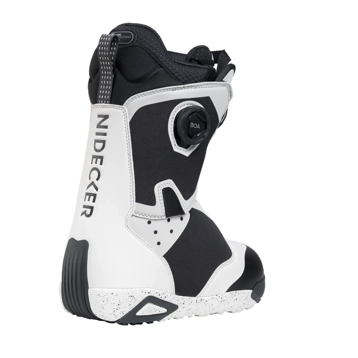 Rift Women Chaussures de snowboard, chaussures de snowboard, fermeture BOA, noir et blanc, coupe mi-haute, chaussures de snowboard, noir et blanc, fermeture BOA, laçage haut