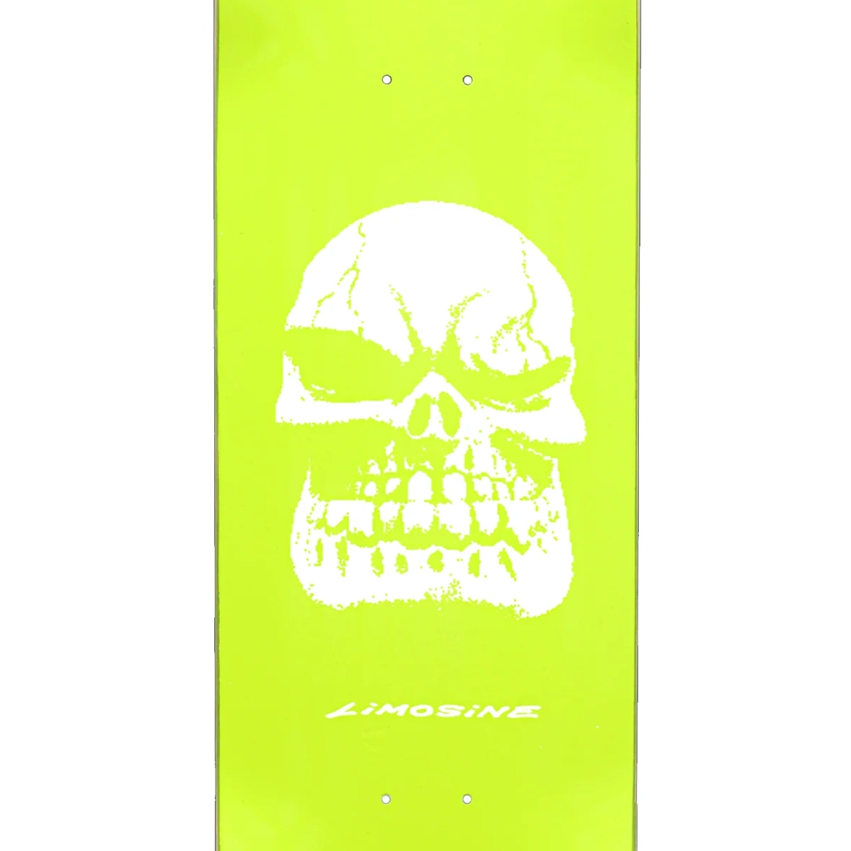 schädel, Schädel-Grafik, neongrün, Skateboard-Deck, Limosine