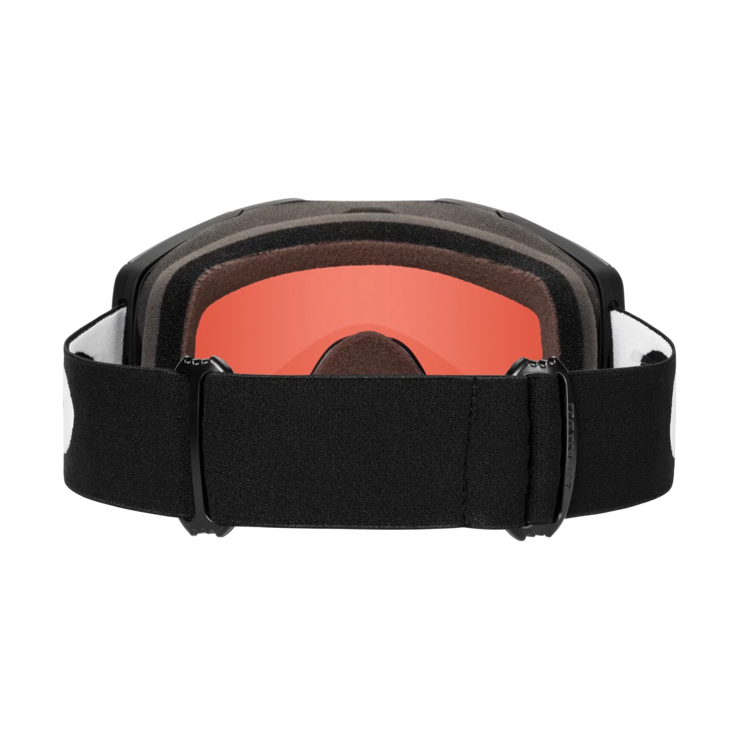 Skibrille, rote Scheibe, schwarzes Kopfband, Schaumpolsterung