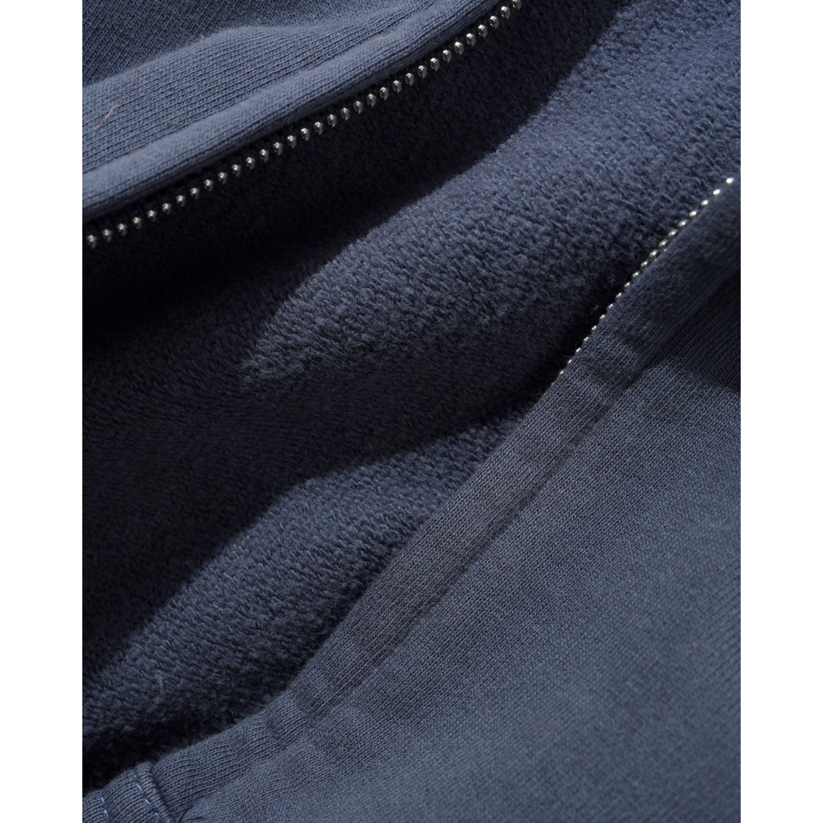 Fleece, Wollfleece, Navy, Dunkelblau, Strickstoffe, Hoodie, Reißverschluss, Fleece, Navy, Innenfleece