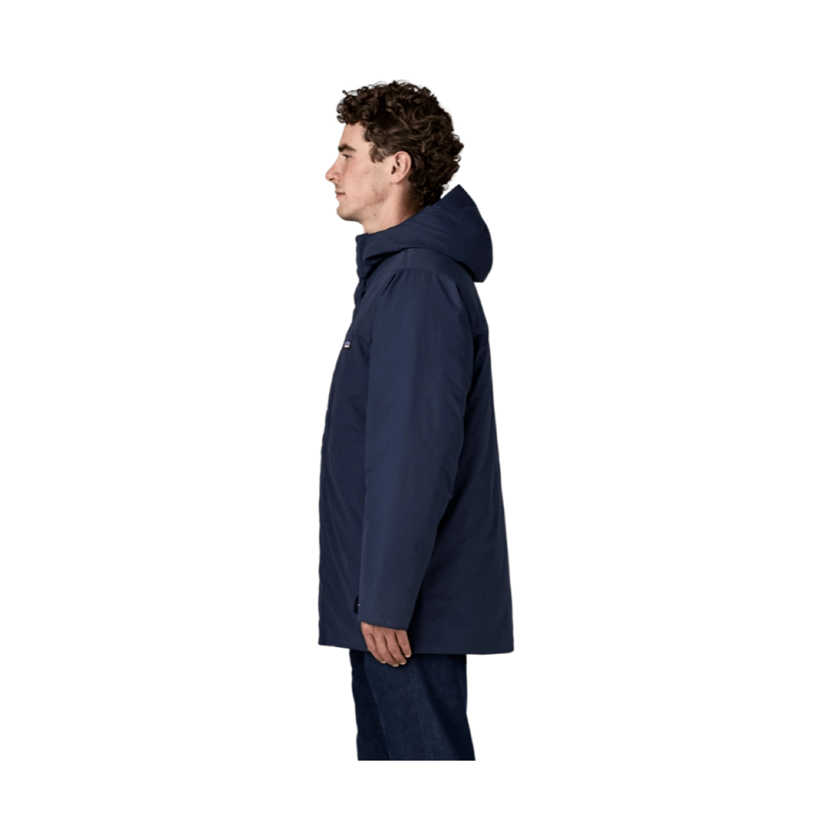 Herrenjacke, Nassschutz, Hoodie, Hooded jacket, Dunkelblau