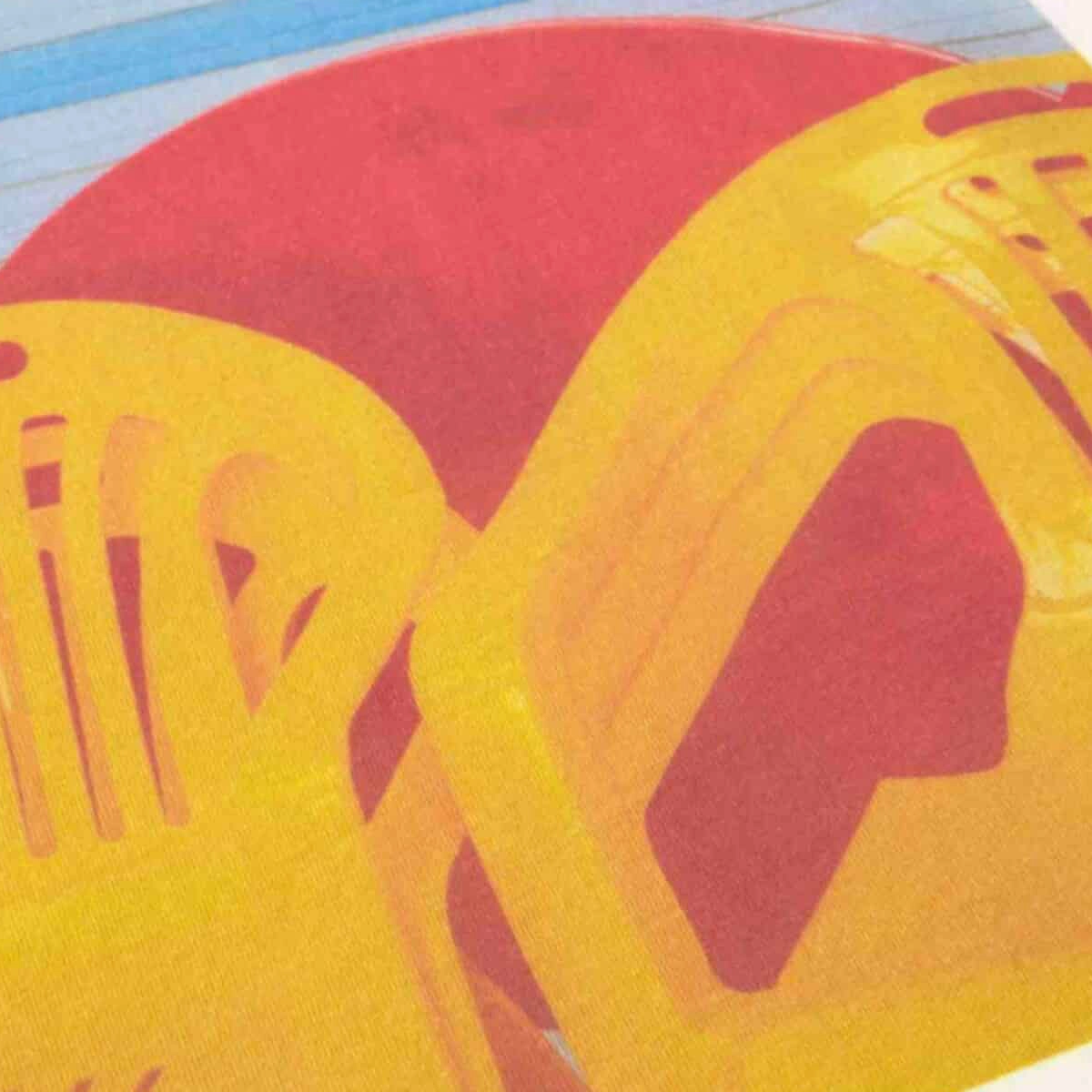 chaise, chaise en plastique, empilable, jaune, d'extérieur