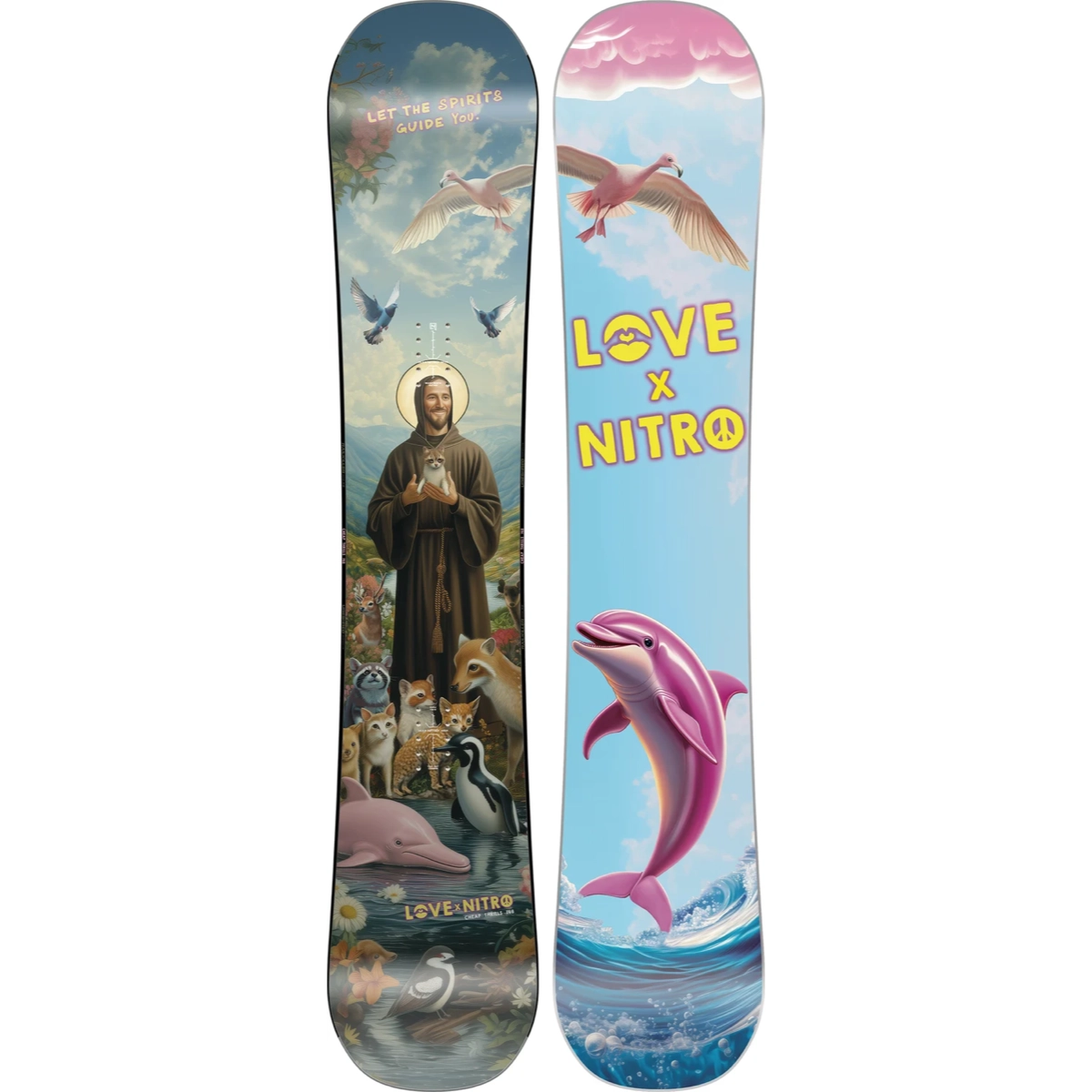 Motif de cerf-volant, scène céleste, faune, dauphin, bannière/affiche, snowboard, graphisme, dauphin, motif de dauphin, art coloré