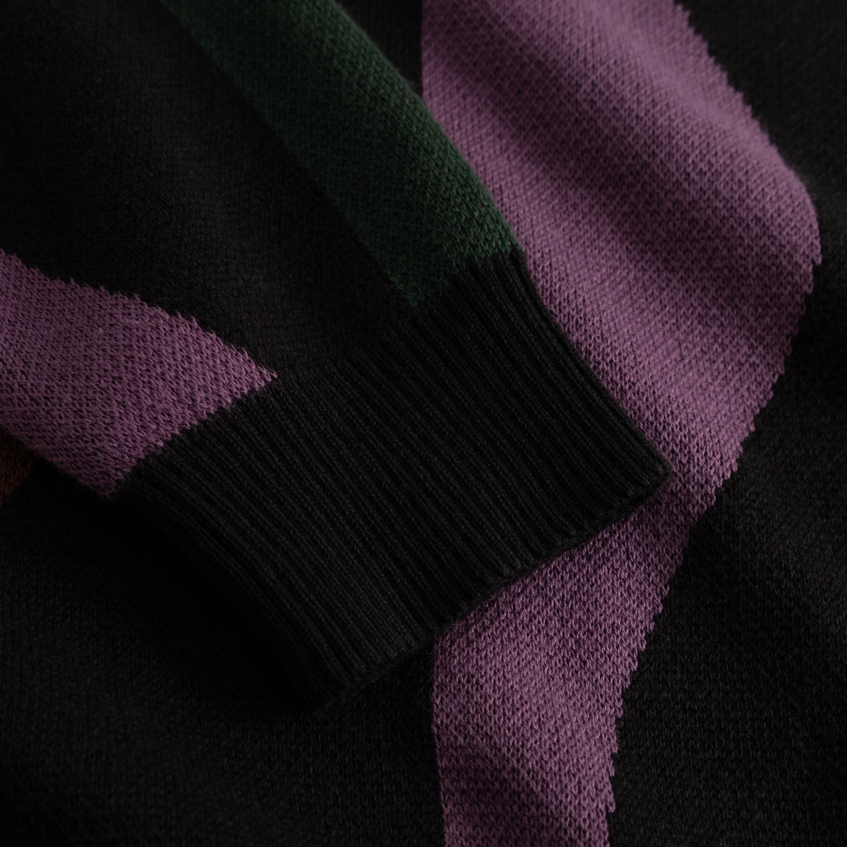 Schal, Strick, Streifen, Lila, Schwarz, Pullover, Gestrickt, Lila, Schwarz, Gestreift