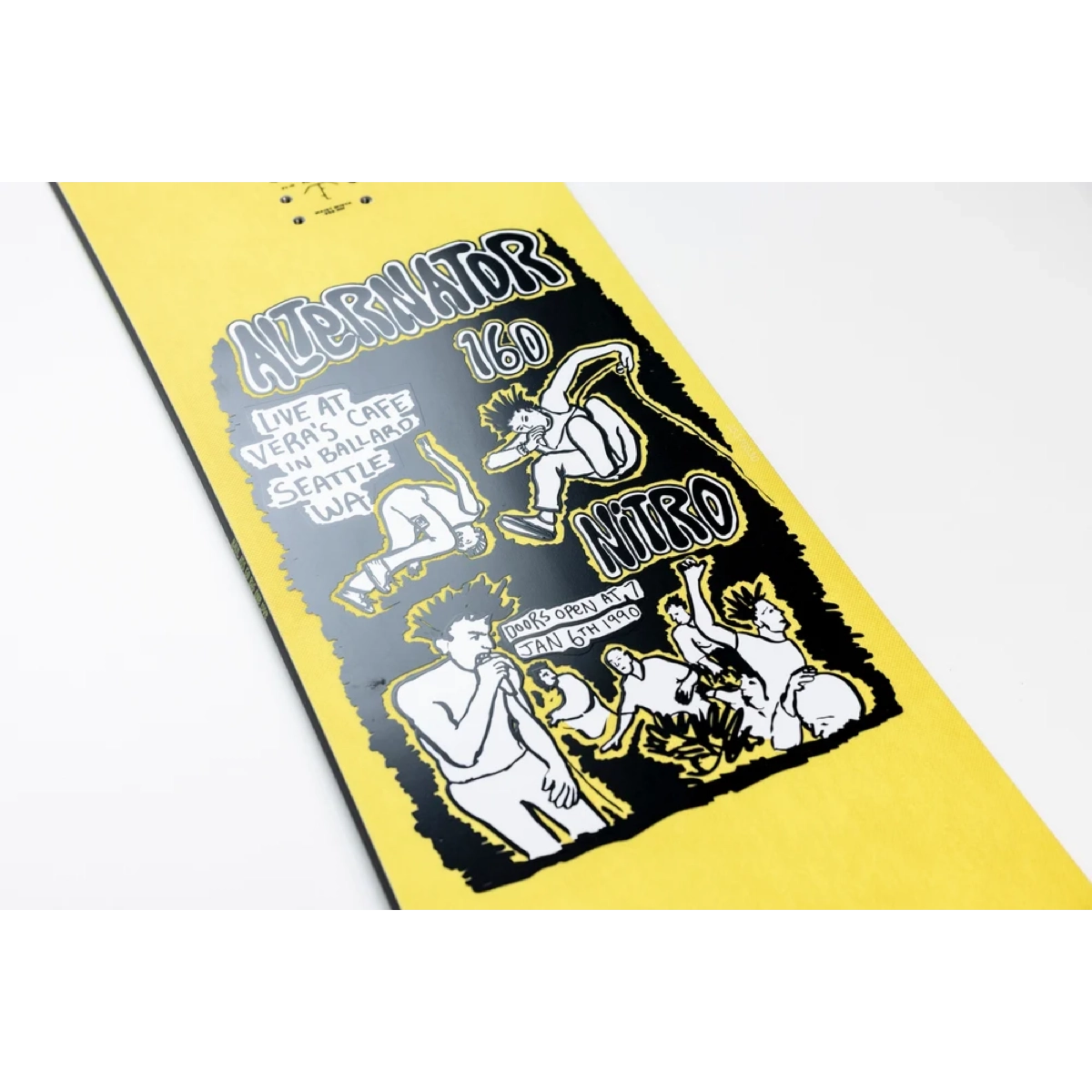  Skateboard, jaune, graphisme, illustration, punk, skateboard, planche, jaune, graphisme, Nitro
