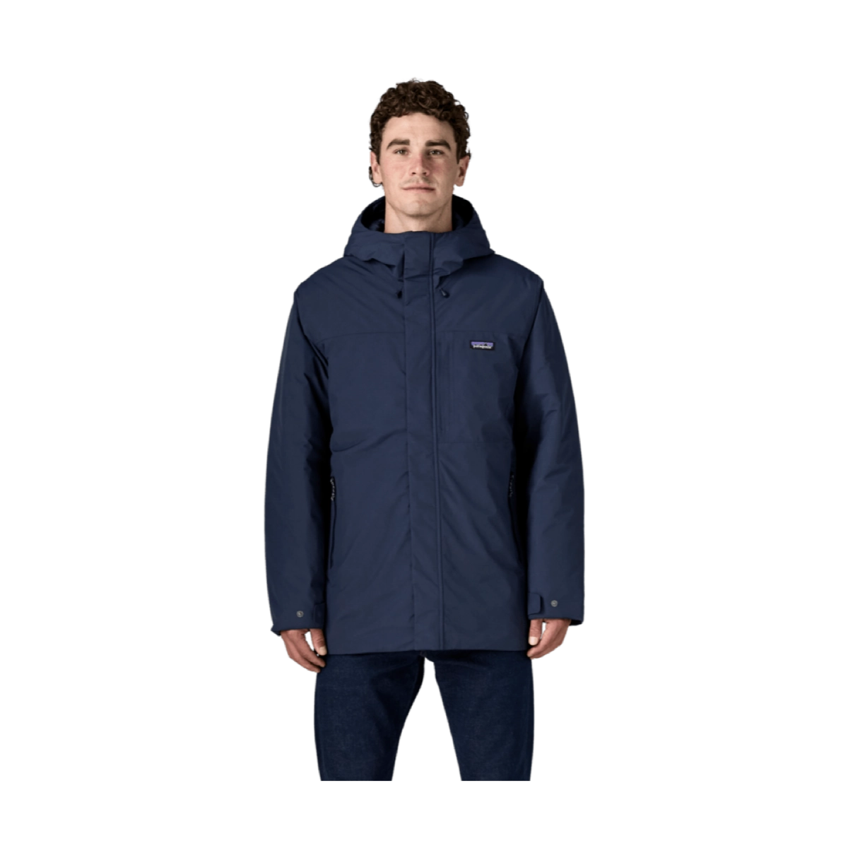 Regenjacke, Herrenjacke, Navy Blau, Kapuze, Reißverschluss