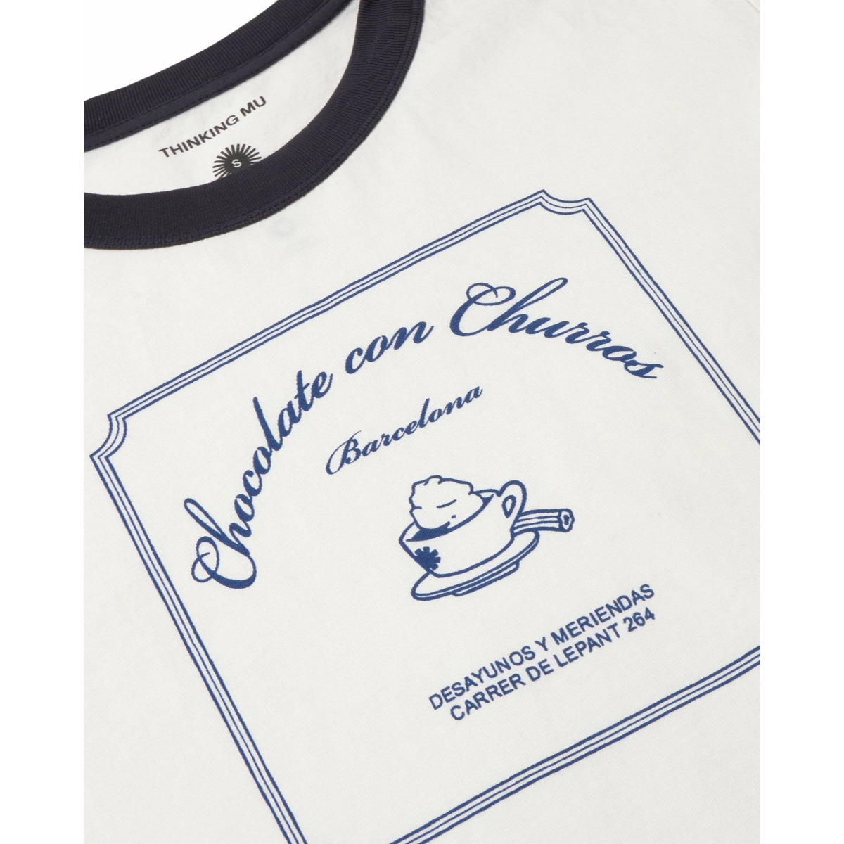tasse, tee-quote, barcelona, blau, kaffeegefaess, T-Shirt, White, Graphic, Cup, Choco