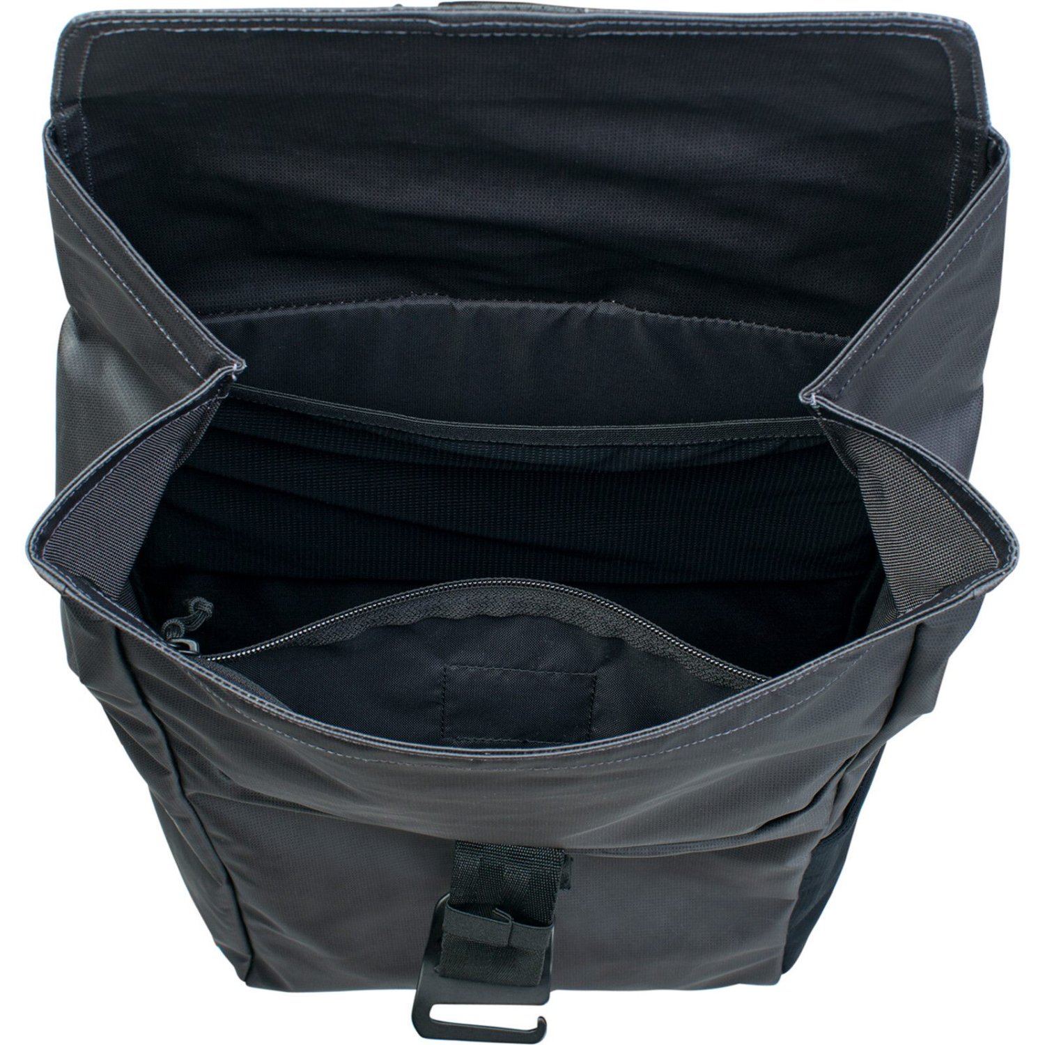 Rucksack, Schultertasche, Nylon, Schwarz, Hauptfach