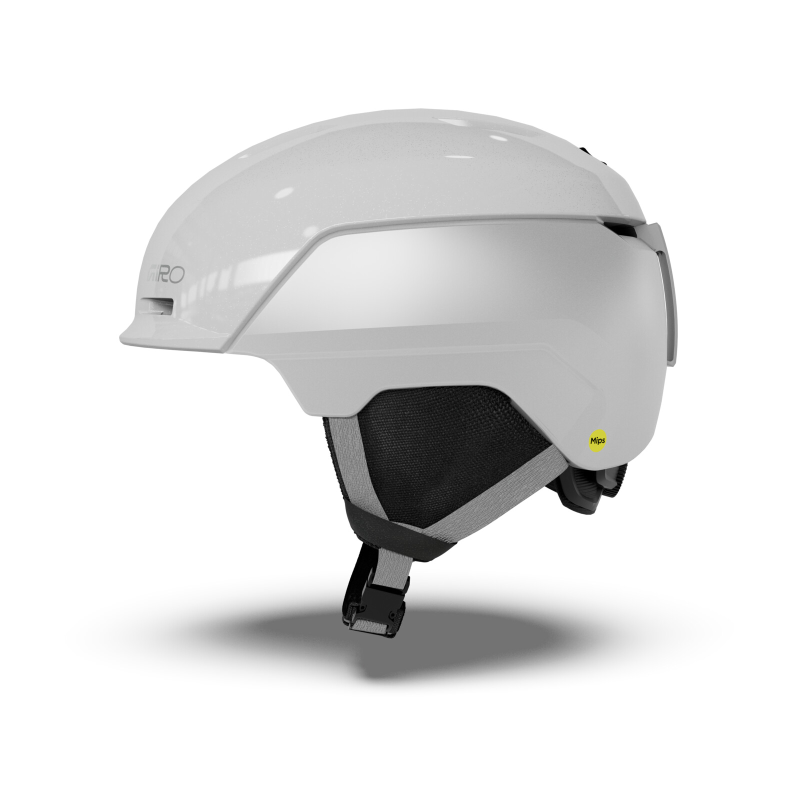 Skisporthelm, Hardshell-Helm, White Helmet, MIPS-Logo, Kinnenschutz