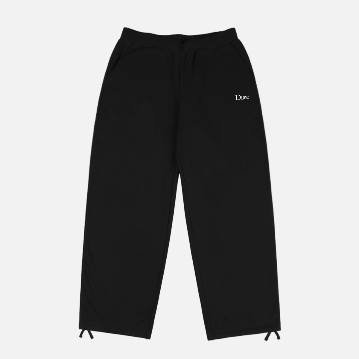 hosen, schwarz, dime, material:utig, komfort, hosen, schwarz, modell mit kordel, casual, logo klein