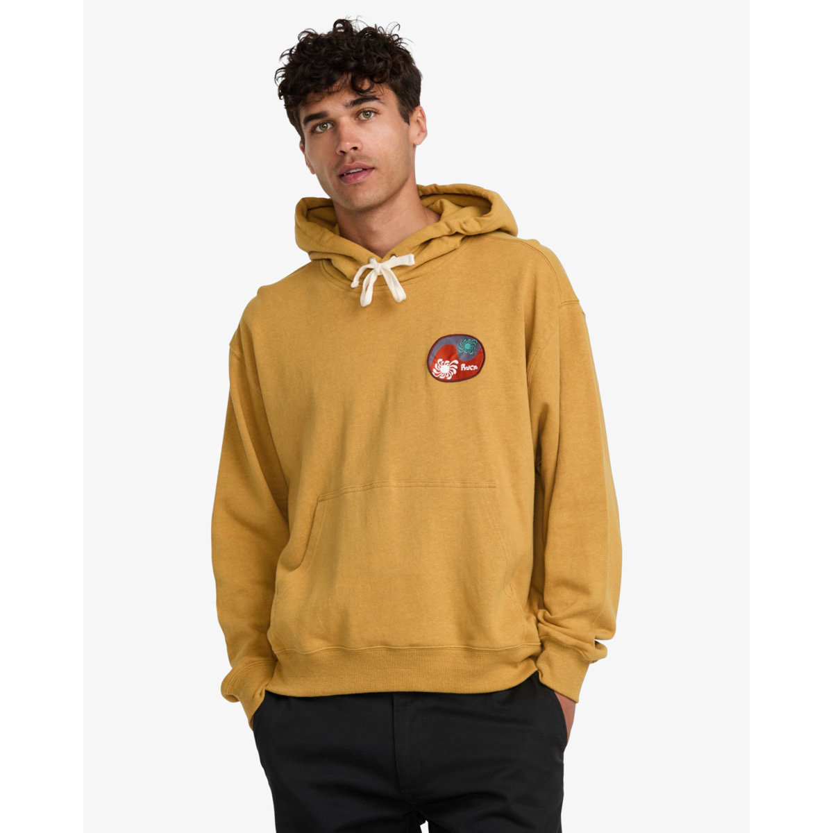La Wave Hoodie Rvca La Wave Hoodie Ochre