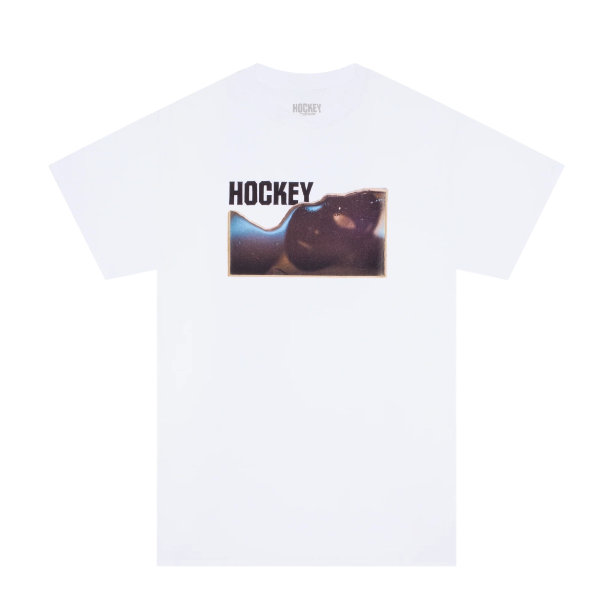 Insanitary Tee T-shirt, blanc, imprimé graphique, « Hockey », motif abstrait