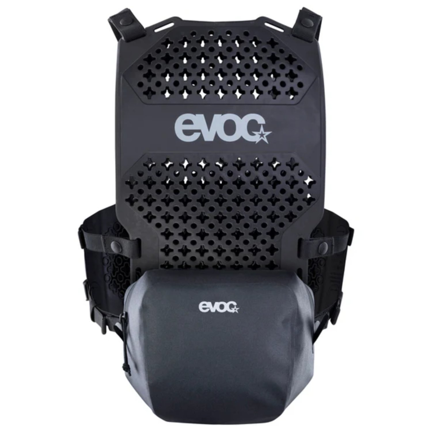 Torso Protector Sac à dos, plaque de protection, EVOC, sangle d'épaule, poche à eau