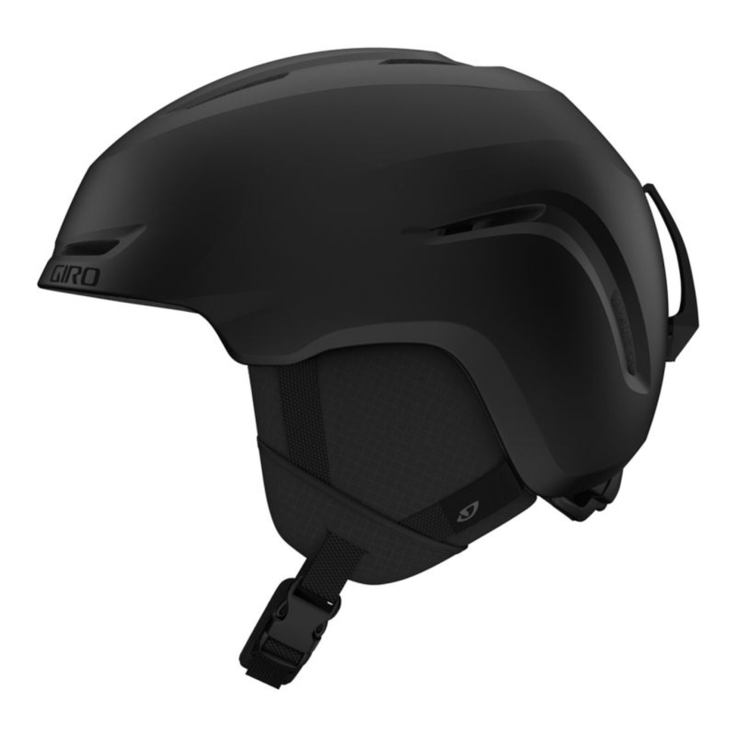 Bonnet de ski, noir, hardshell, casque, sangle de sécurité