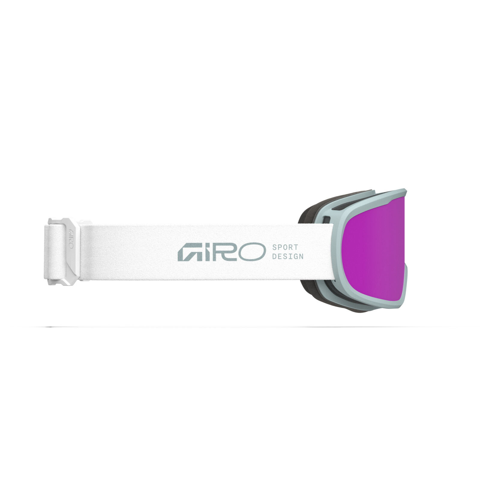 Lunettes de ski, noires, verres violets, sangle, RO Design